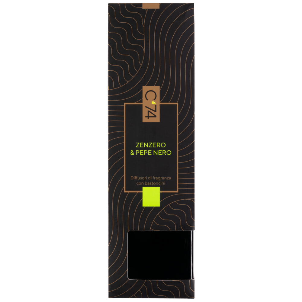 C'74 Diffusori di Fragranza con Bastoncini Zenzero & Pepe Nero 200 ml, , large