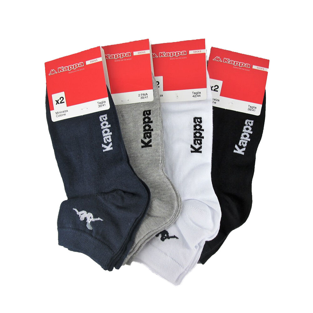 Kappa Mini Calza Cotone Nero 2 Paia Taglia 39/41, , large