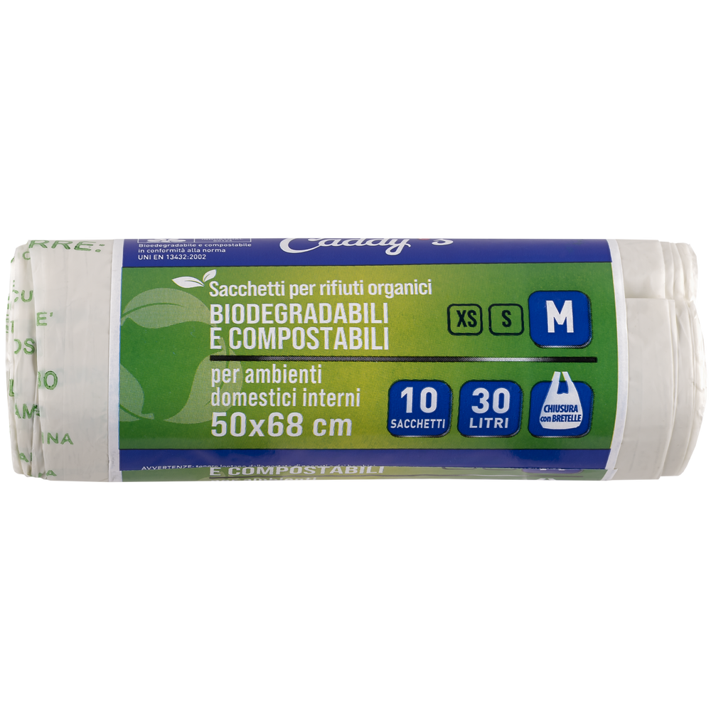 Caddy's Sacchetti Per Rifiuti Organici M 50x68 10 Pezzi, , large