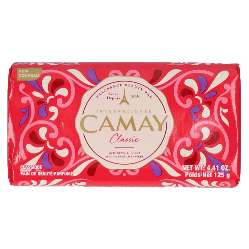 Camay Saponetta Solida Classic Rosa Rossa e Fiori 125 g 3 Pezzi - -