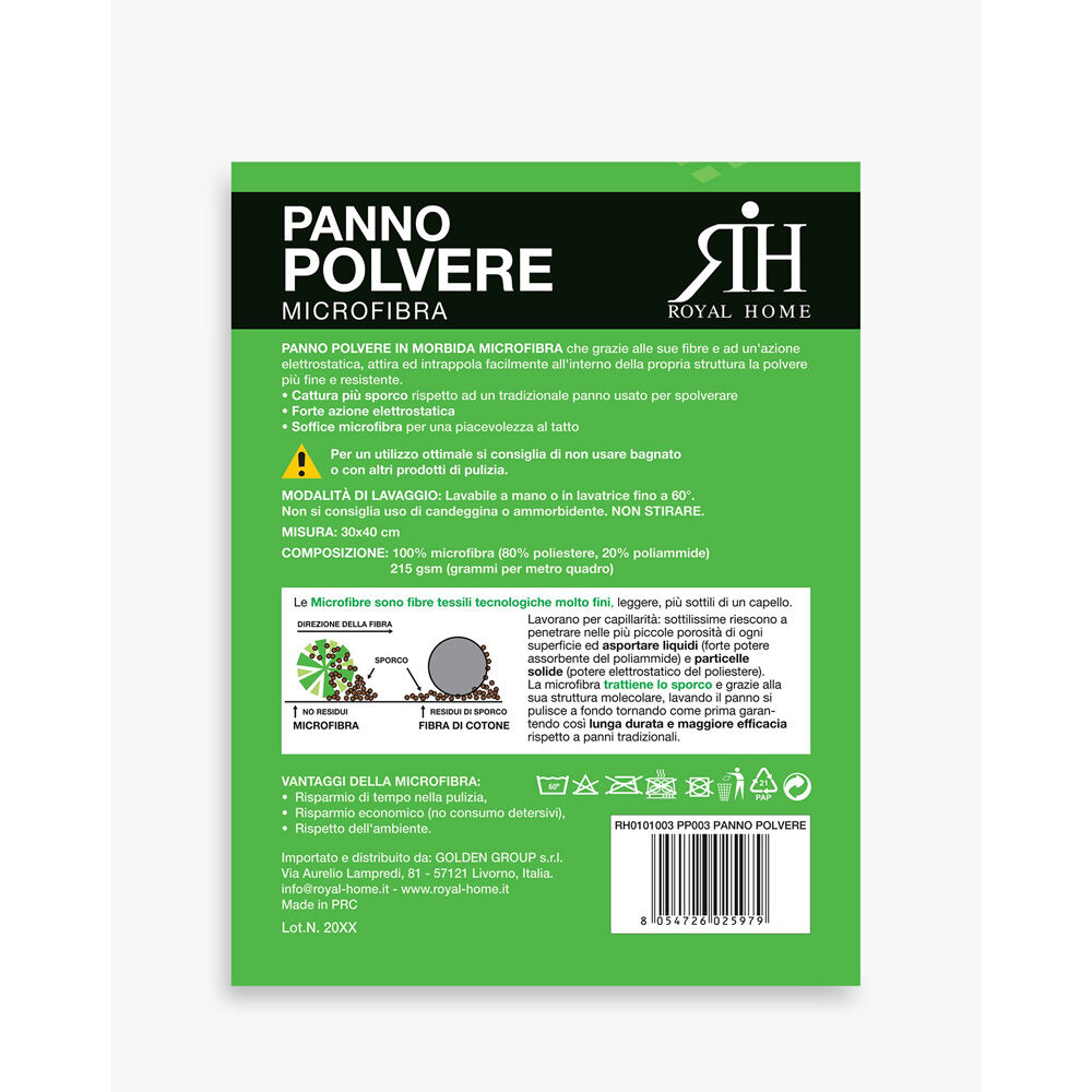 Puli Panno Microfibra Polvere, , large