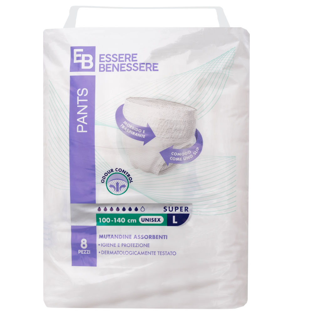 Essere Benessere Mutandina Assorbente Taglia L 8 Pezzi , , large