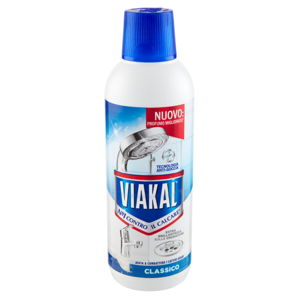 Viakal Detersivo Anticalcare Bagno e Cucina Classico Liquido 470 ml, , large