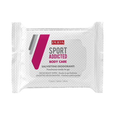 Pupa Sport Addicted Salviette Deodoranti 15 Pezzi