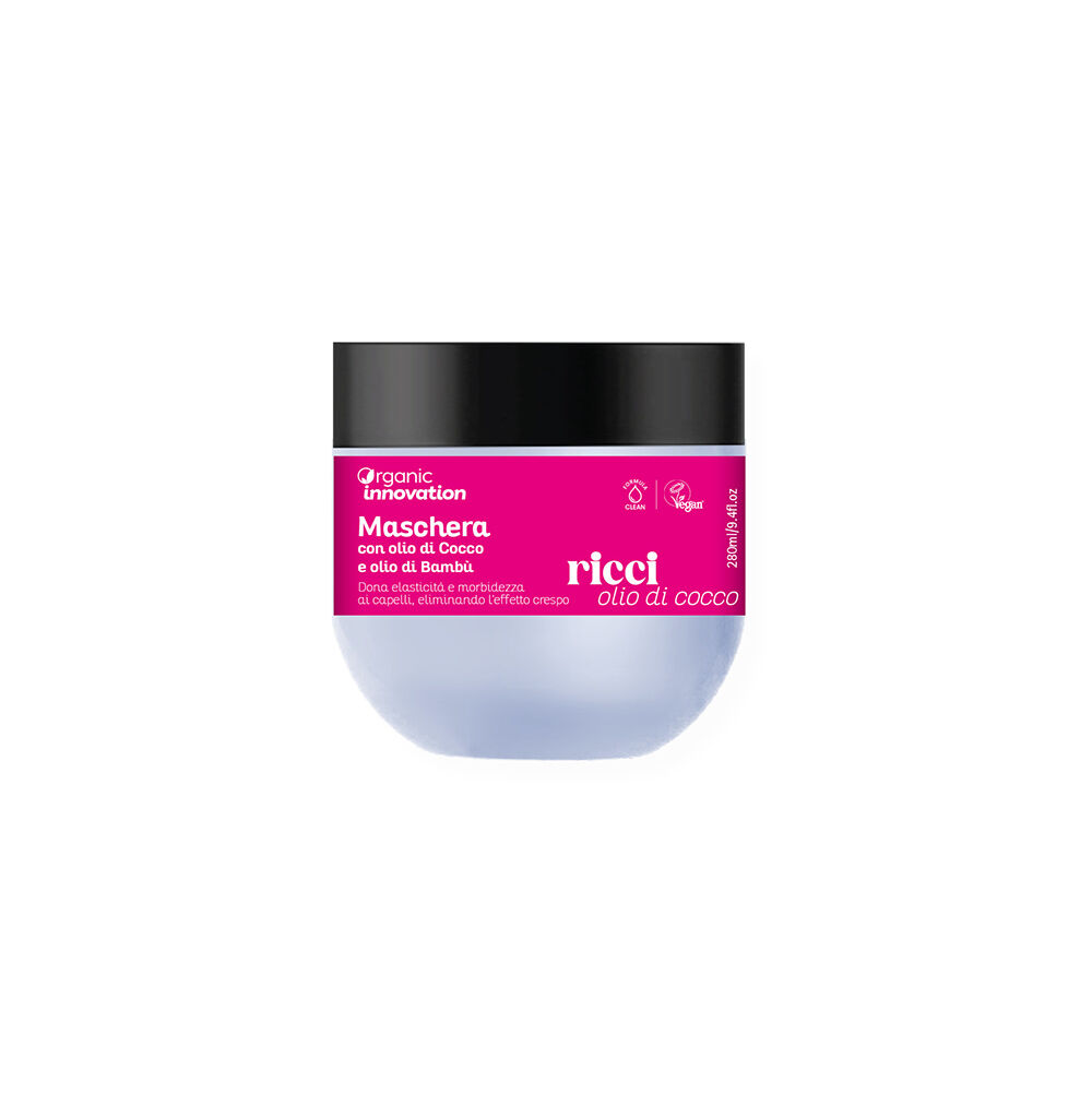 Organic Innovation Maschera Ricci con Olio di Cocco e Bambù 280 ml - -