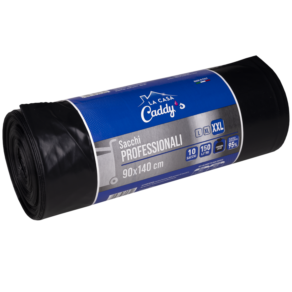 Caddy's Sacchi XXL Nero 90x140 10 Pezzi, , large