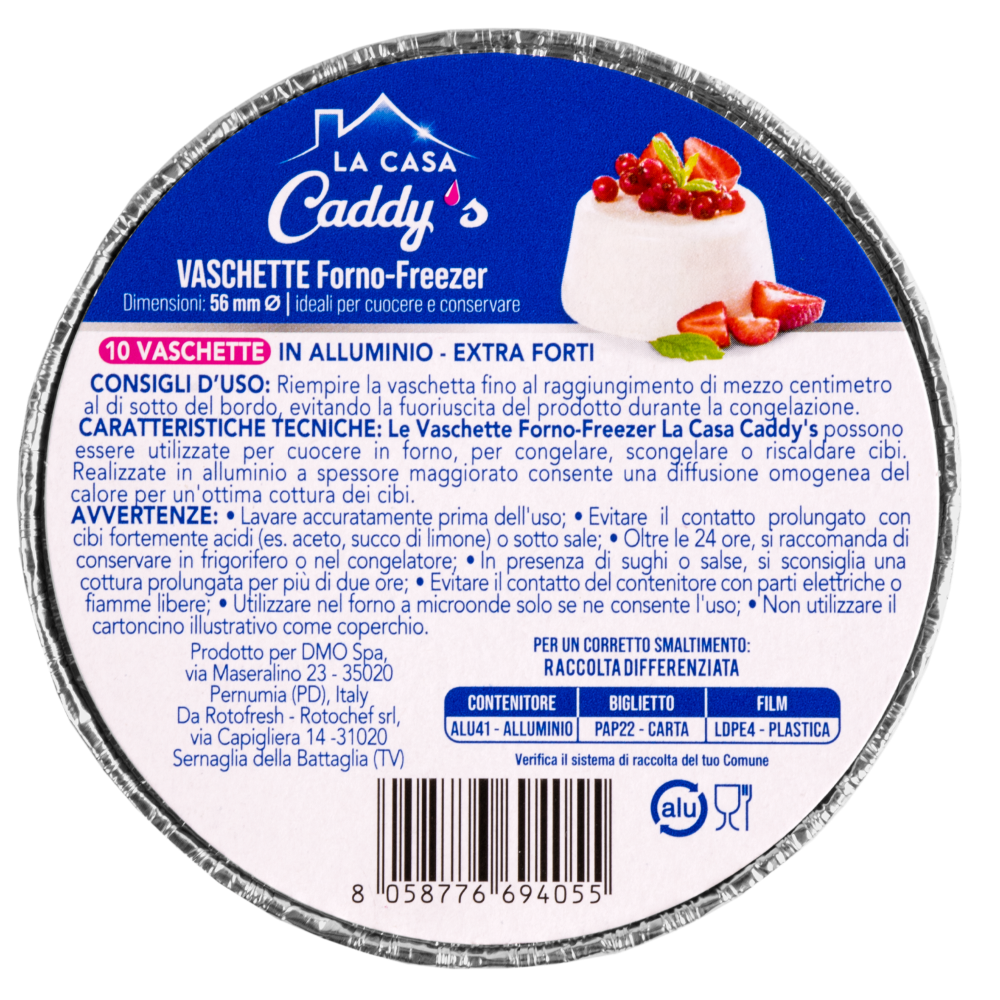 Caddy's Contenitore Alluminio senza Coperchio 10 Pezzi , , large