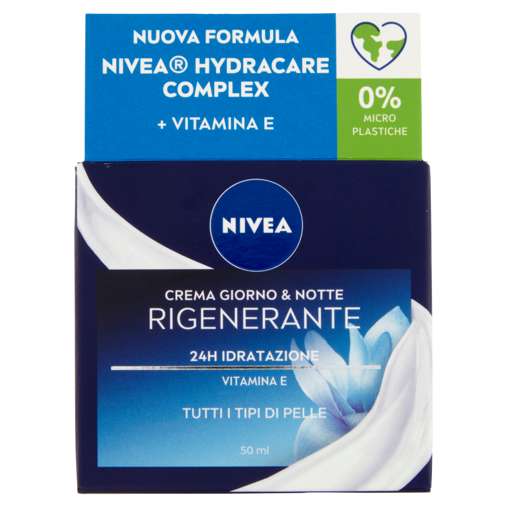 Nivea Essentials Super Idratante 24H No Stop + Rigenerante Crema Giorno & Notte 50 ml, , large