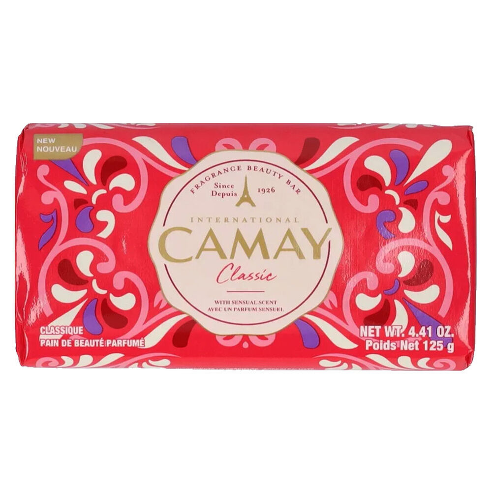 Camay Saponetta Solida Classic Rosa Rossa e Fiori 125 g 3 Pezzi, , large