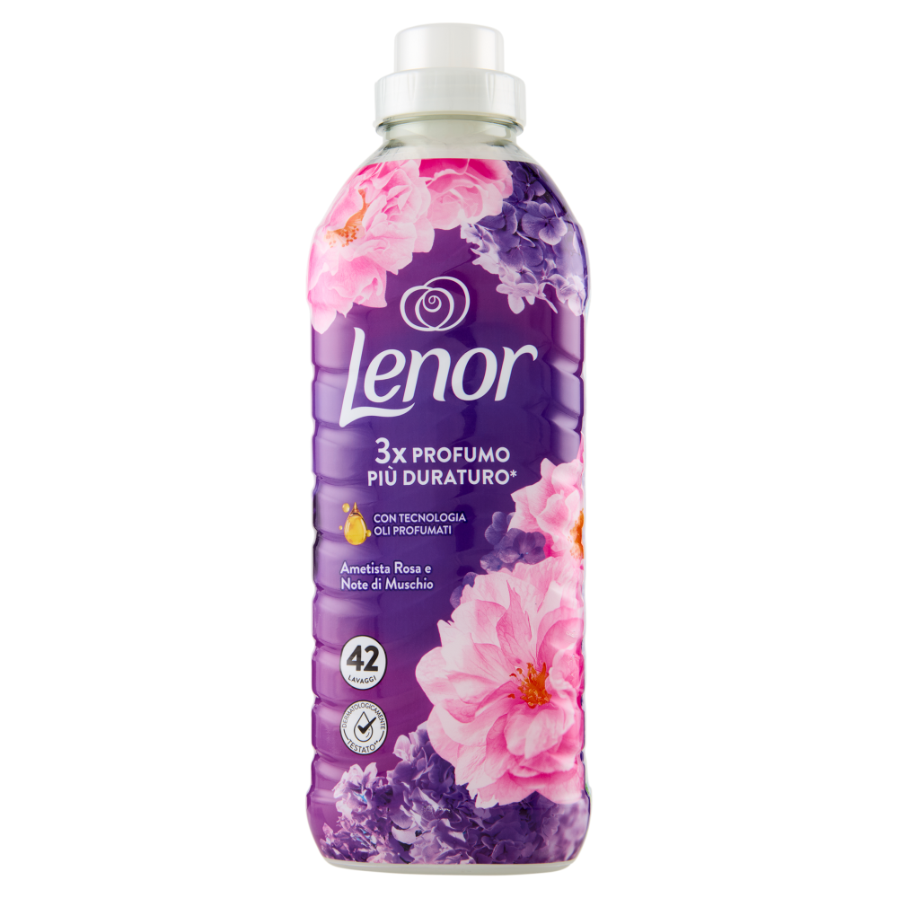 Lenor Ammorbidente Lavatrice Concentrato Ametista Rosa e Note di Muschio 42 Lavaggi - -