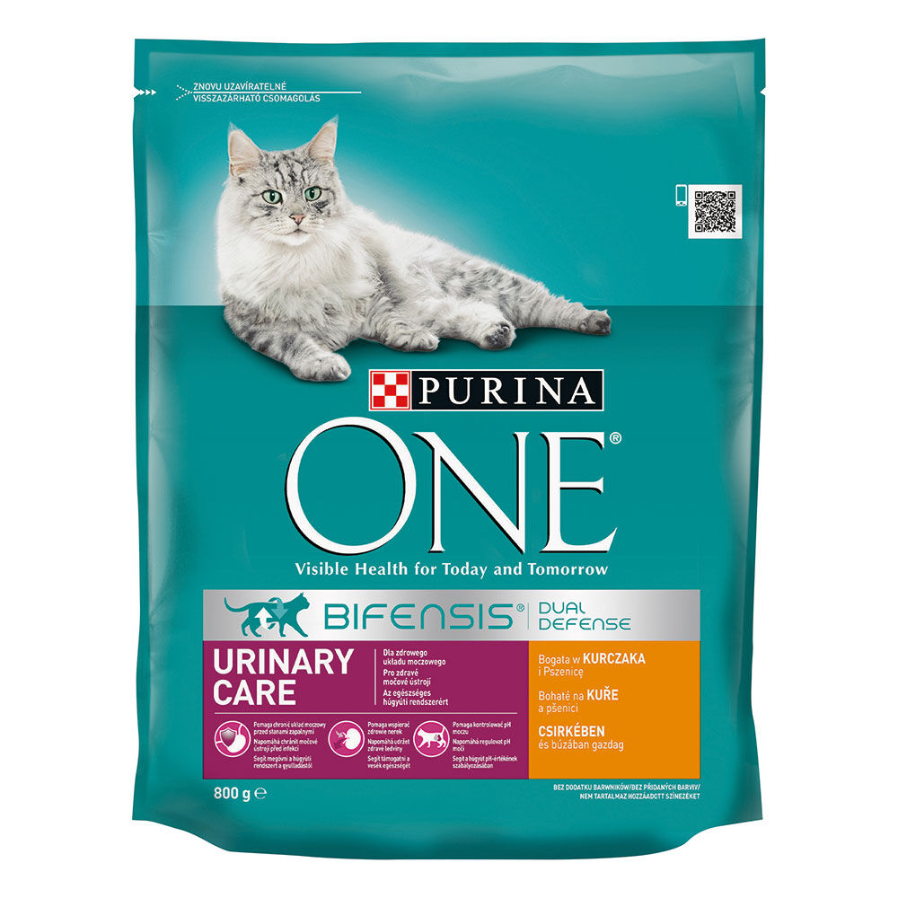 Purina One Bifensis Gatto Crocchette Urinary Care Ricco in Pollo e Frumento 800 g - -