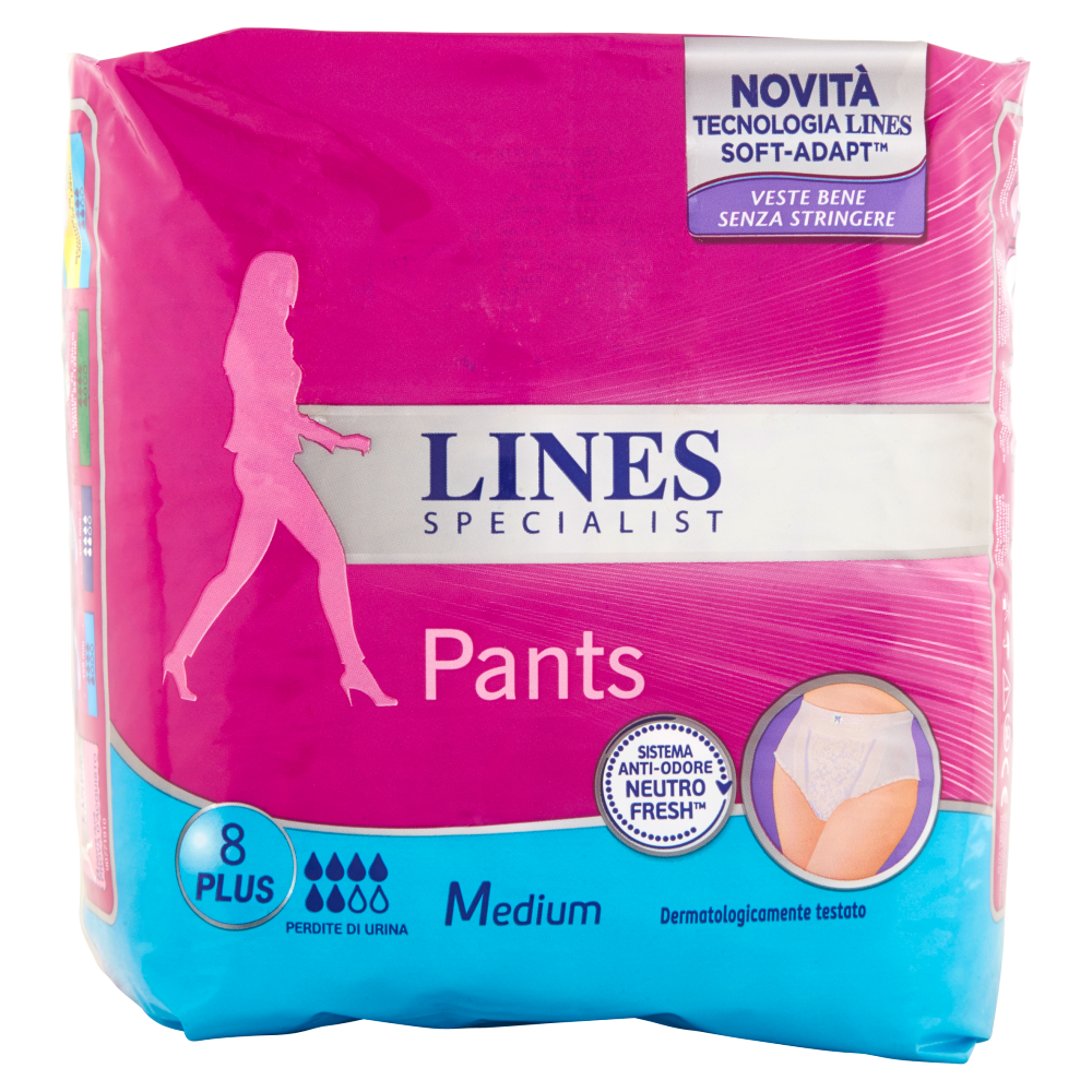 32pz LINES Specialist Lady Pants Plus Vita Alta taglia M assorbenti incontinenza - Immagine 9
