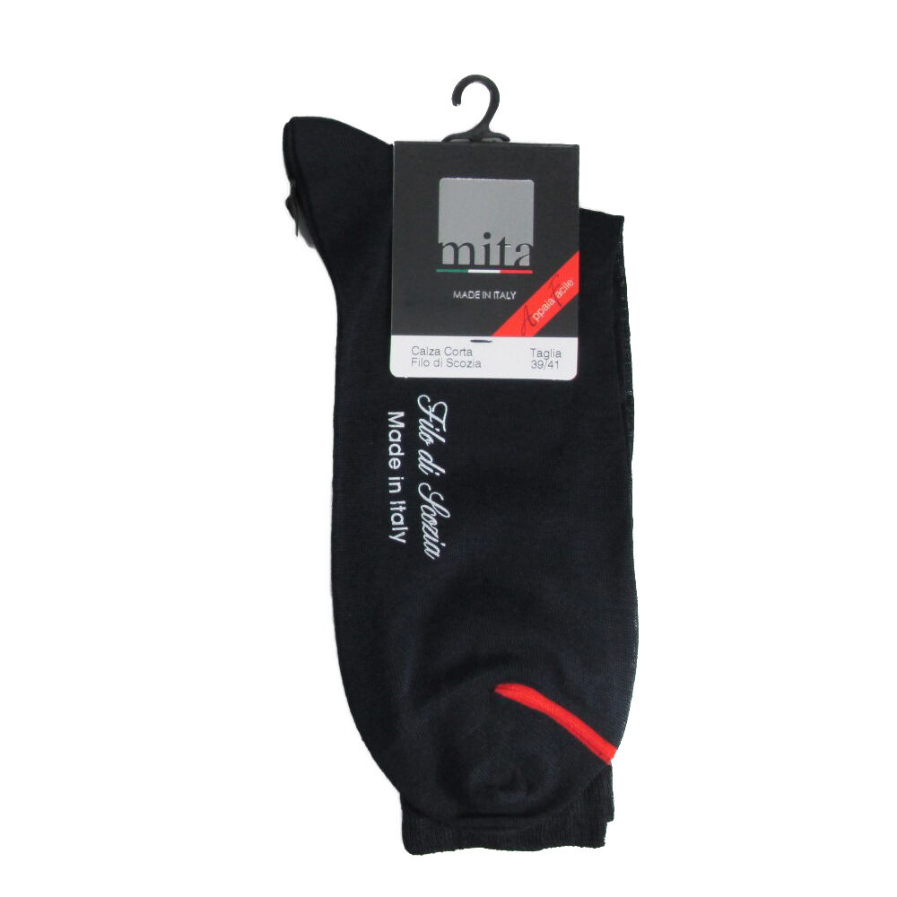 Calza lunga blu in filo di Scozia taglia 45/47	, , large