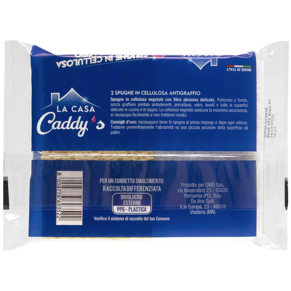 Caddy's Spugne in Cellulosa Antigraffio 2 Pezzi, , large