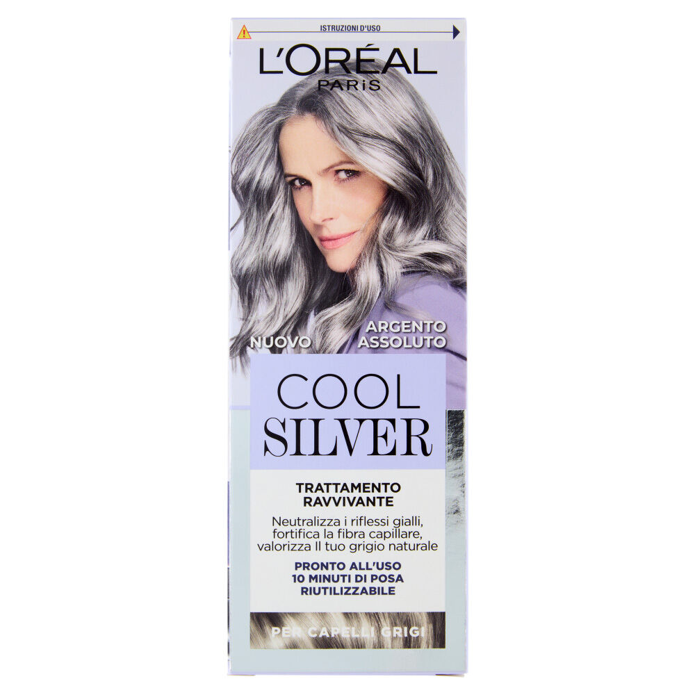 L'Oréal Paris Cool Silver Argento Assoluto Trattamento Ravvivante per Capelli Grigi 114 ml, , large