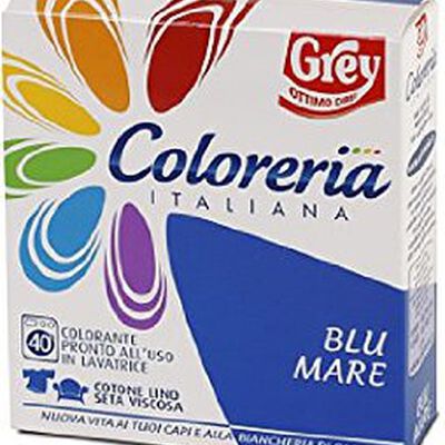 Coloreria Italiana Tessuti Blu Mare