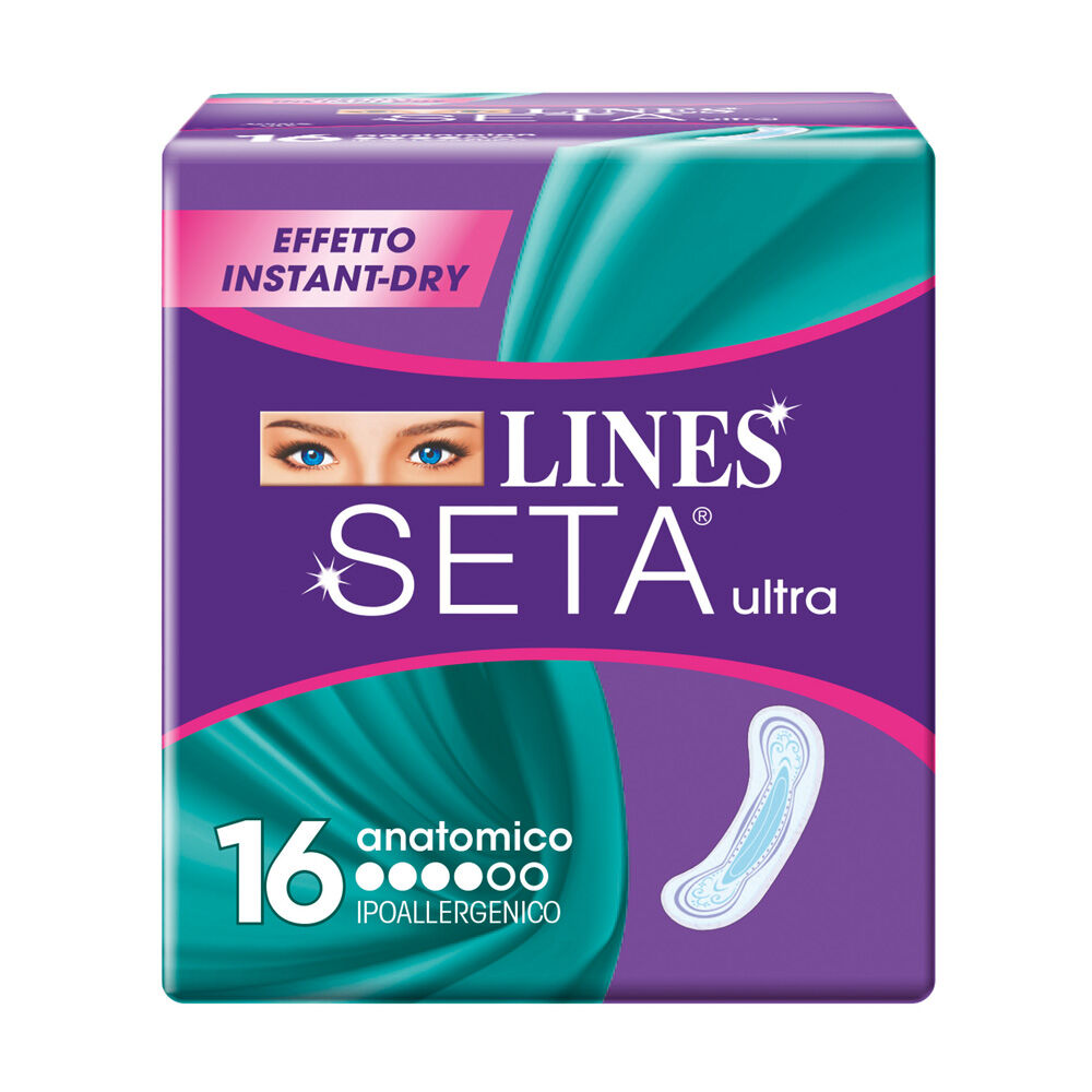 Lines Seta Ultra Anatomico 16 Assorbenti, , large