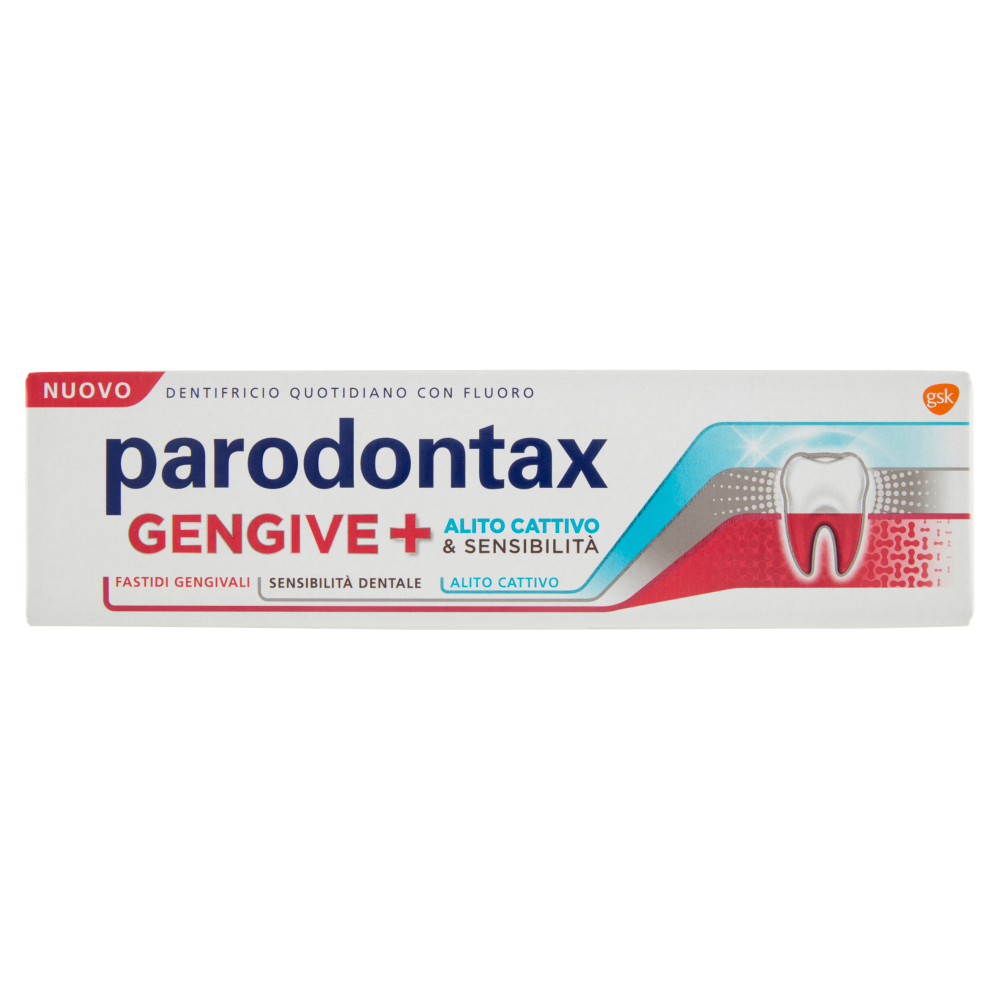 Parodontax Dentifricio Quotidiano con Fluoro Gengive + Alito Cattivo & Sensibilit&agrave; 75 ml, , large
