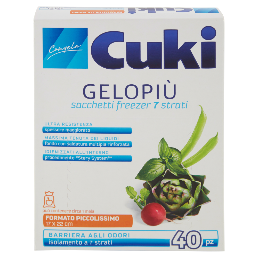 Cuki Gelopi&ugrave; 17x22 cm 40 Sacchetti, , large