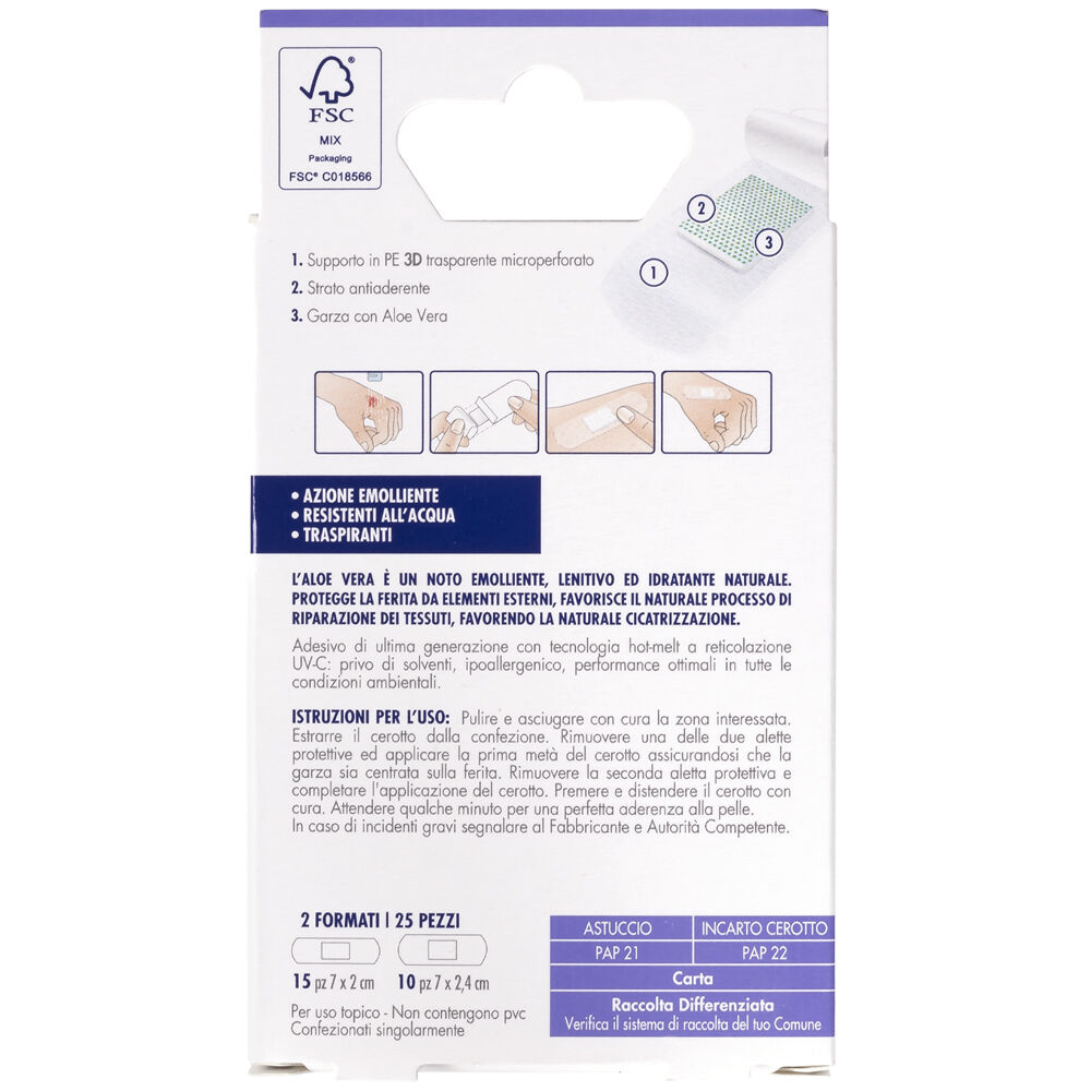 Essere Benessere Aloe Vera 25 Cerotti 2 Formati, , large