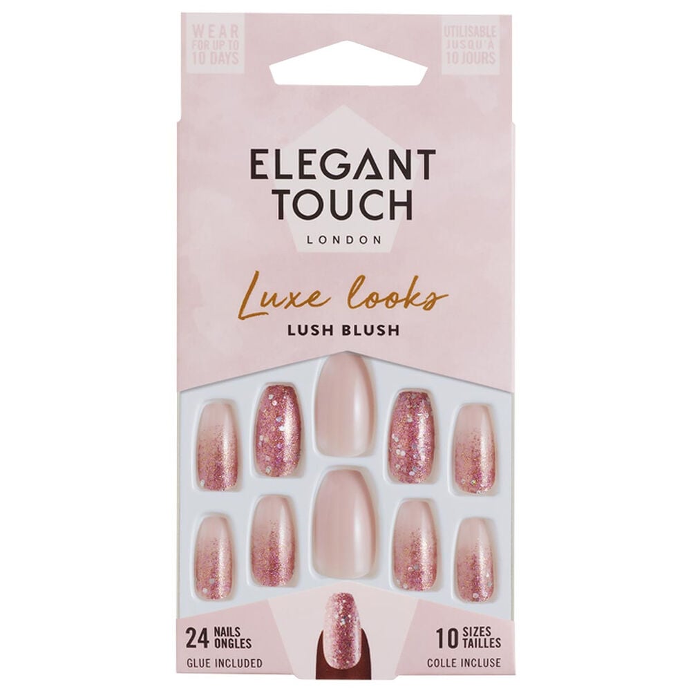 Elegant Touch Unghie Finte Lush Blush Lucide, , large