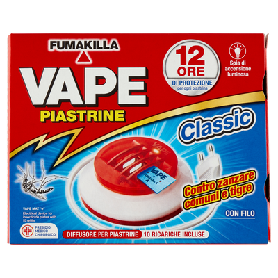 Vape Elettroemanatore Filo + 10 Piastrine