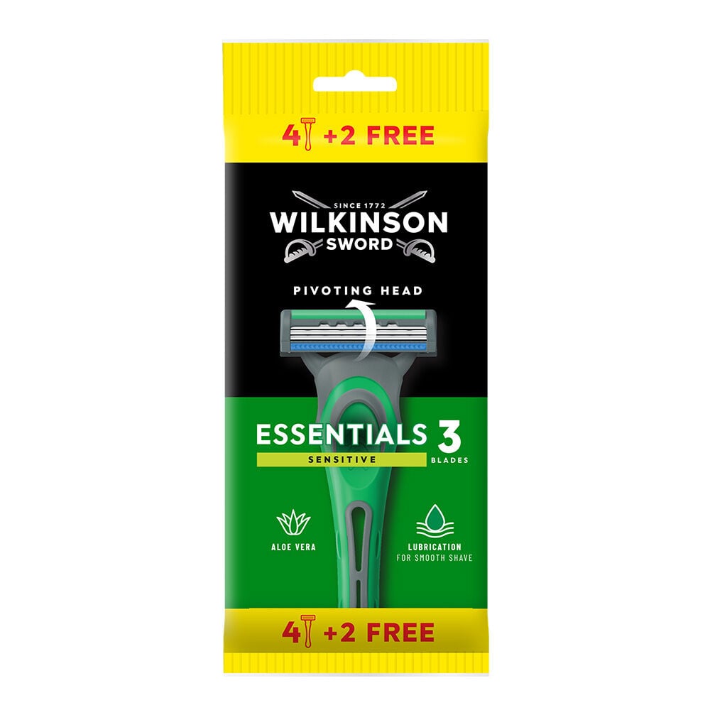 Wilkinson Rasoio Extra 3 Sensitive 4+2 Pezzi - -