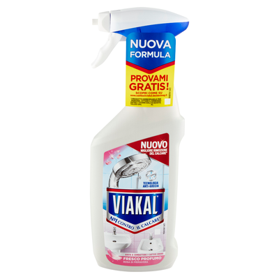 Viakal Detersivo Anticalcare Bagno e Cucina Fresco Profumo Spray 470 ml