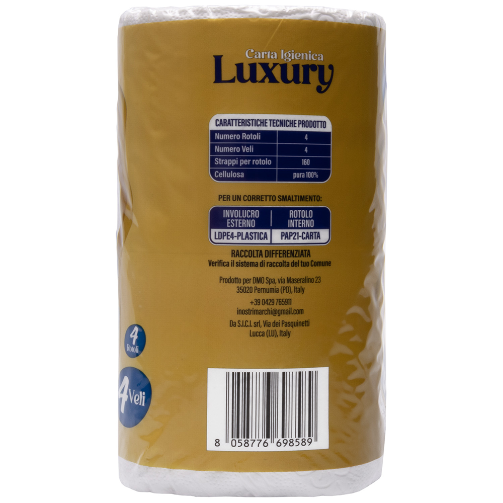 Caddy's Carta Igienica 4 Veli 4 Rotoli, , large