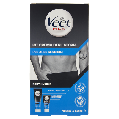 Veet Men Kit Crema Depilatoria per Parti Intime