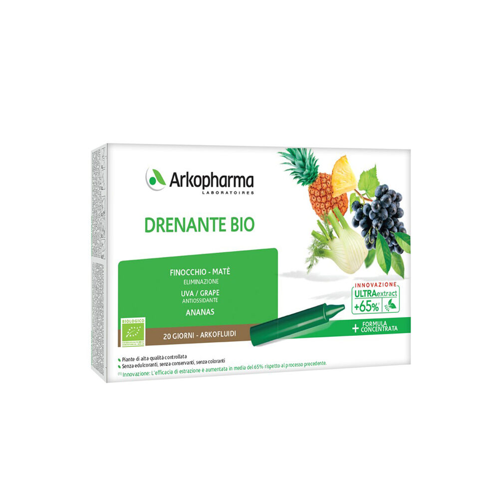Arkofluidi Drenante Bio 20 Flaconcini,  Arkofluidi Drenante Bio 20 Flaconcini, , large