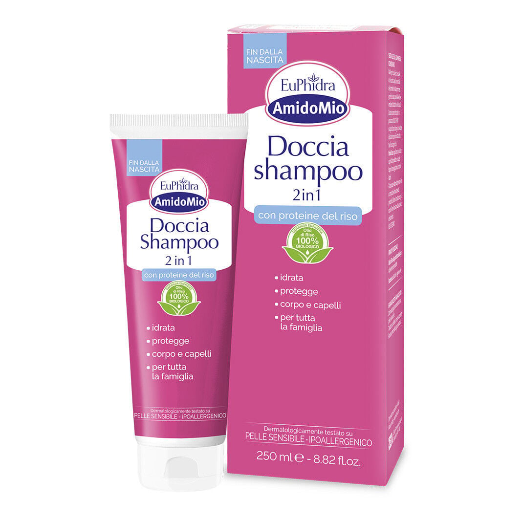 Euphidra AmidoMio Doccia Shampoo 2 in 1 Extra Delicato con Olio di Riso 250 ml - Euphidra - Immagine 15