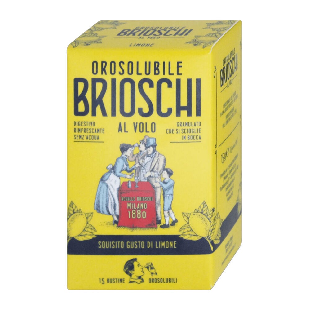 Brioschi Orosolubile Limone 15 bustine	, , large