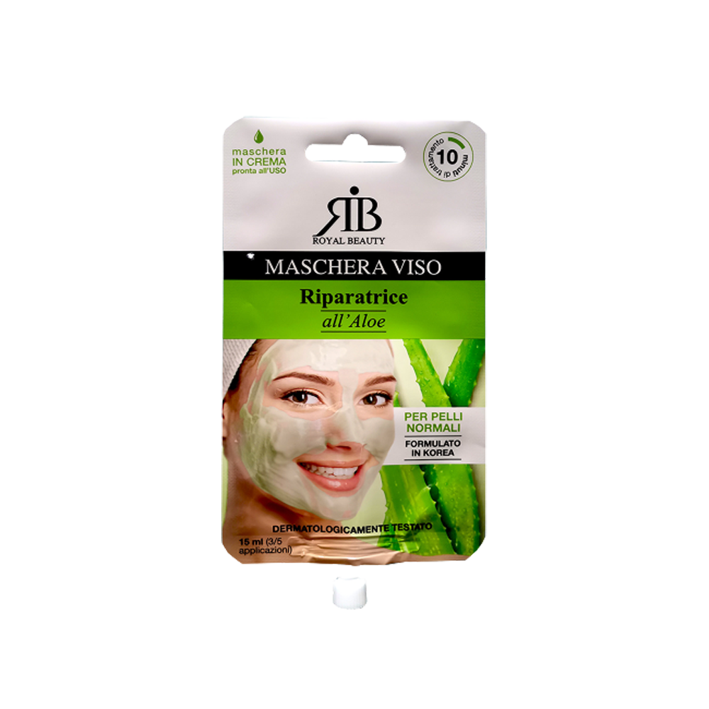Maschera Viso Monodose Aloe 15 ml - Immagine 2