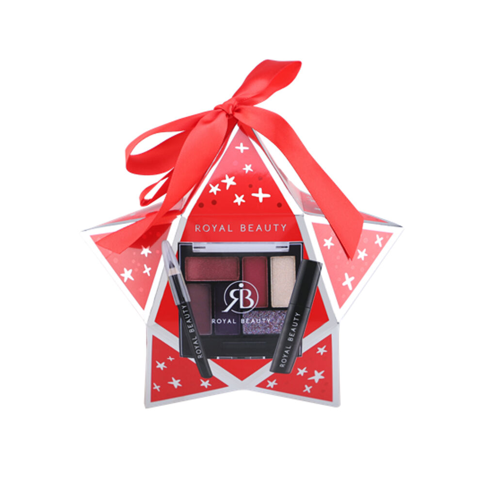 Royal Beauty Cofanetto Make Up Occhi e Smalto Stella,Cuore,Albero - -