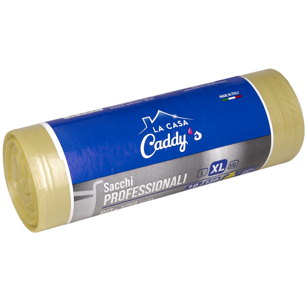 Caddy's Sacchi XL Giallo 80x120 10 Pezzi, , large
