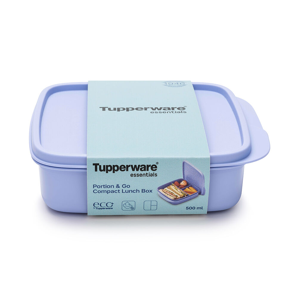 Tupperware ECO+ Portion & Go Compact Lunch Box 500 ml, , large
