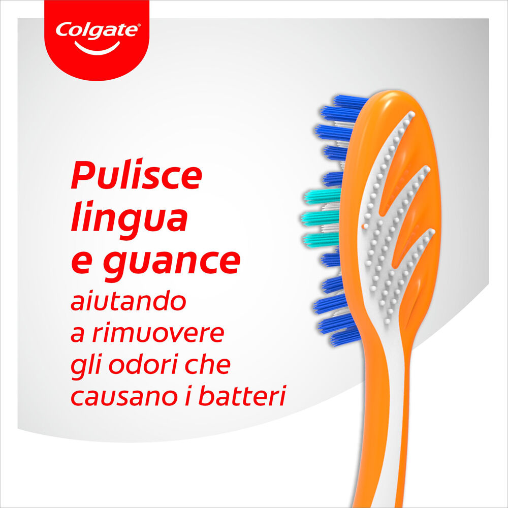 Colgate Spazzolino Triple Action Medio 2 pezzi, , large