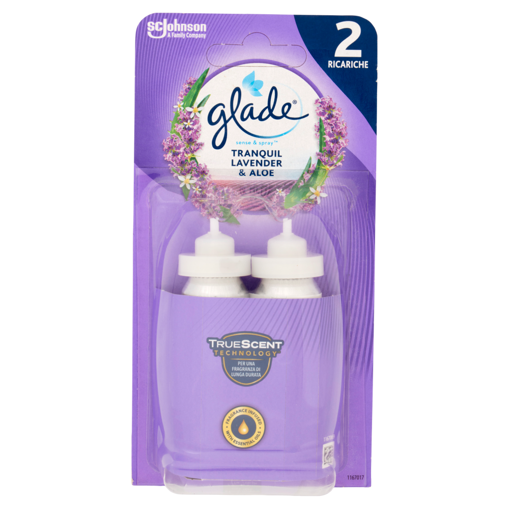 Glade Sense & Spray Doppia Ricarica, Profumatore per Ambienti con Sensore, Lavanda e Gelsomino, , large