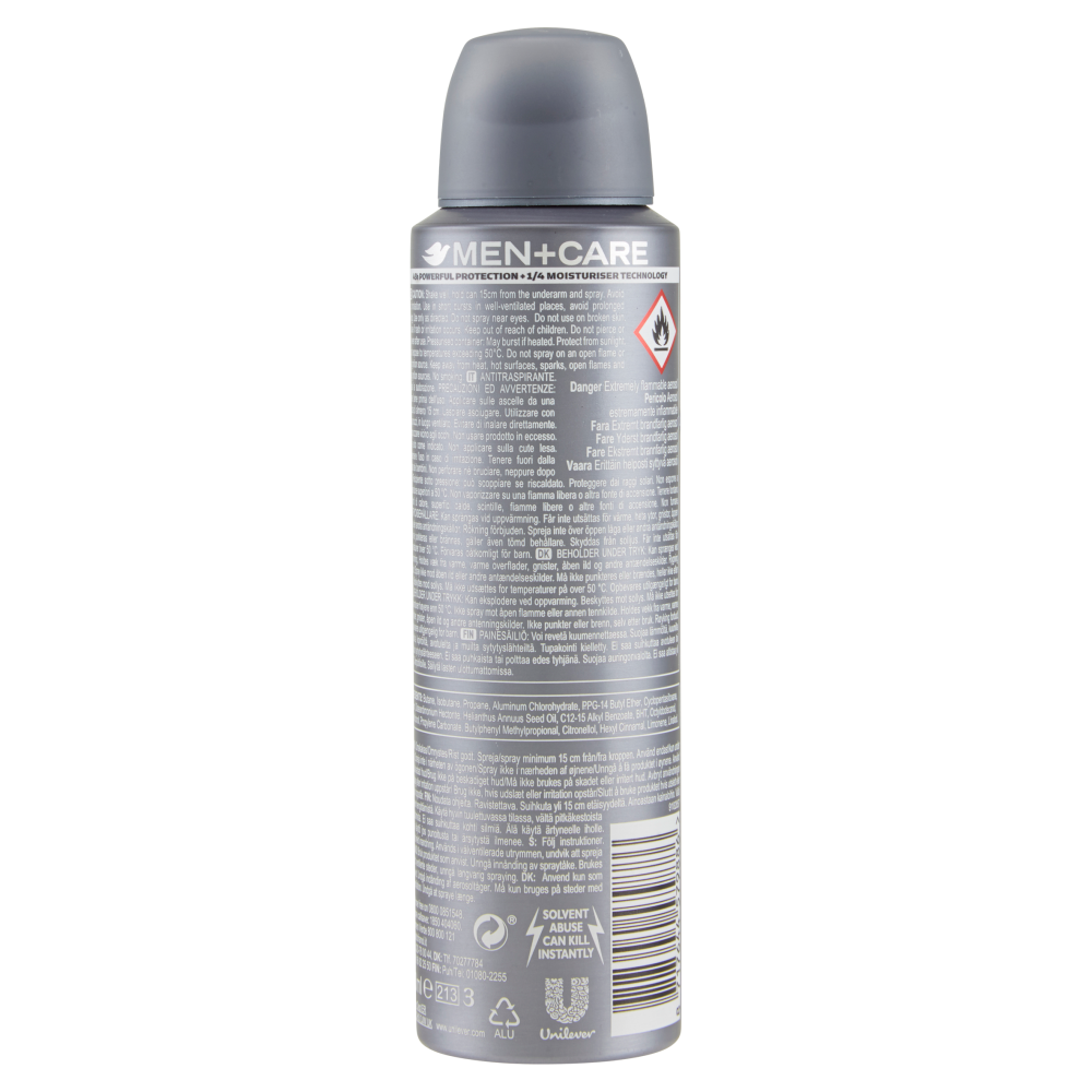 Dove Men Care Extra Fresh Deodorante Spray 150 ml, , large