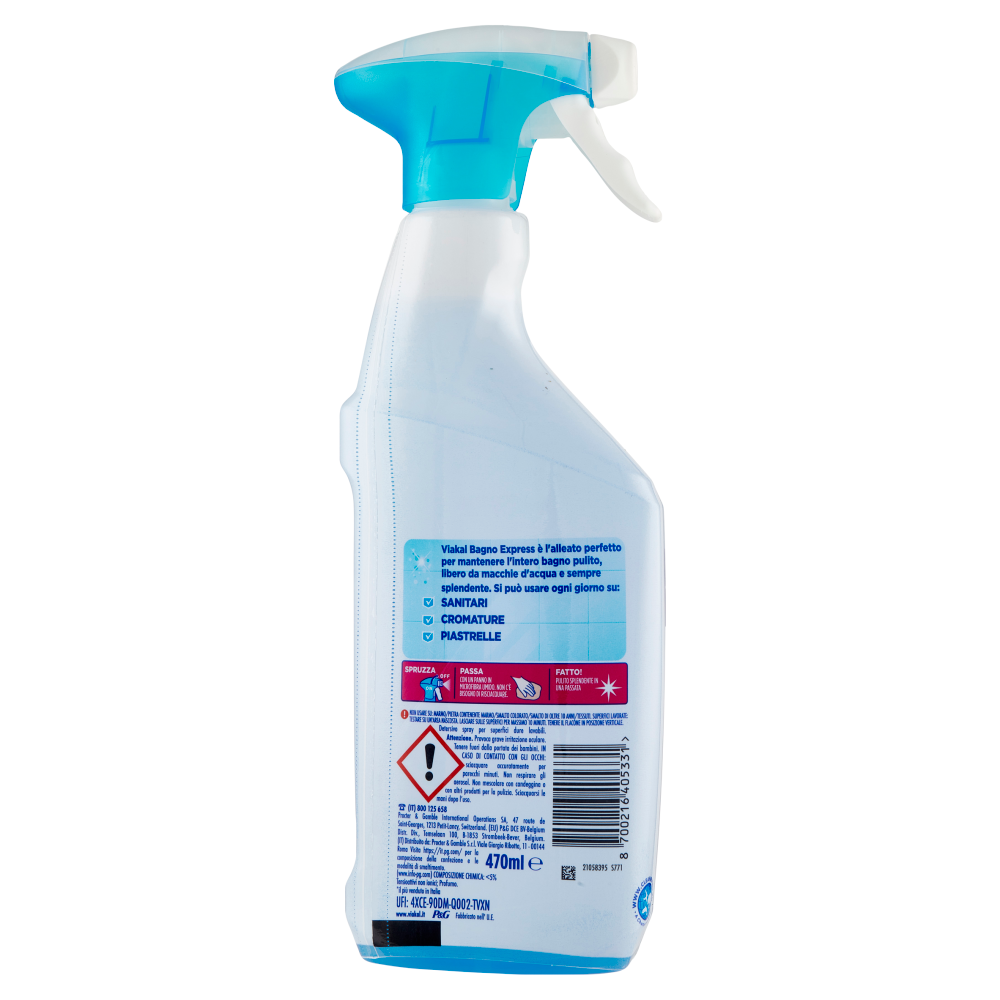 Viakal Bagno Express Fiori Eleganti 470 ml, , large