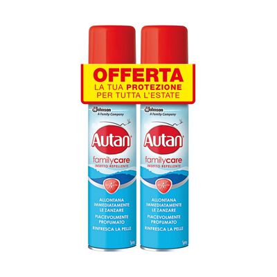 Autan Family Care Spray 100 ml 2 Pezzi
