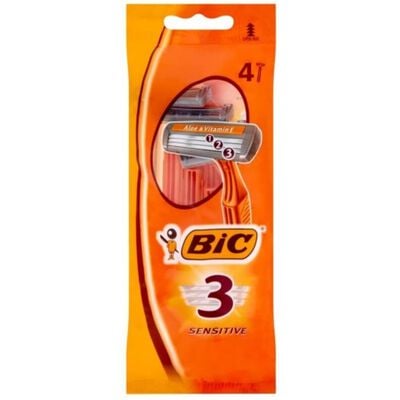Bic Rasoio 3 Lame Sensitive 4 Pezzi ,  Bic Rasoio 3 Lame Sensitive 4 Pezzi