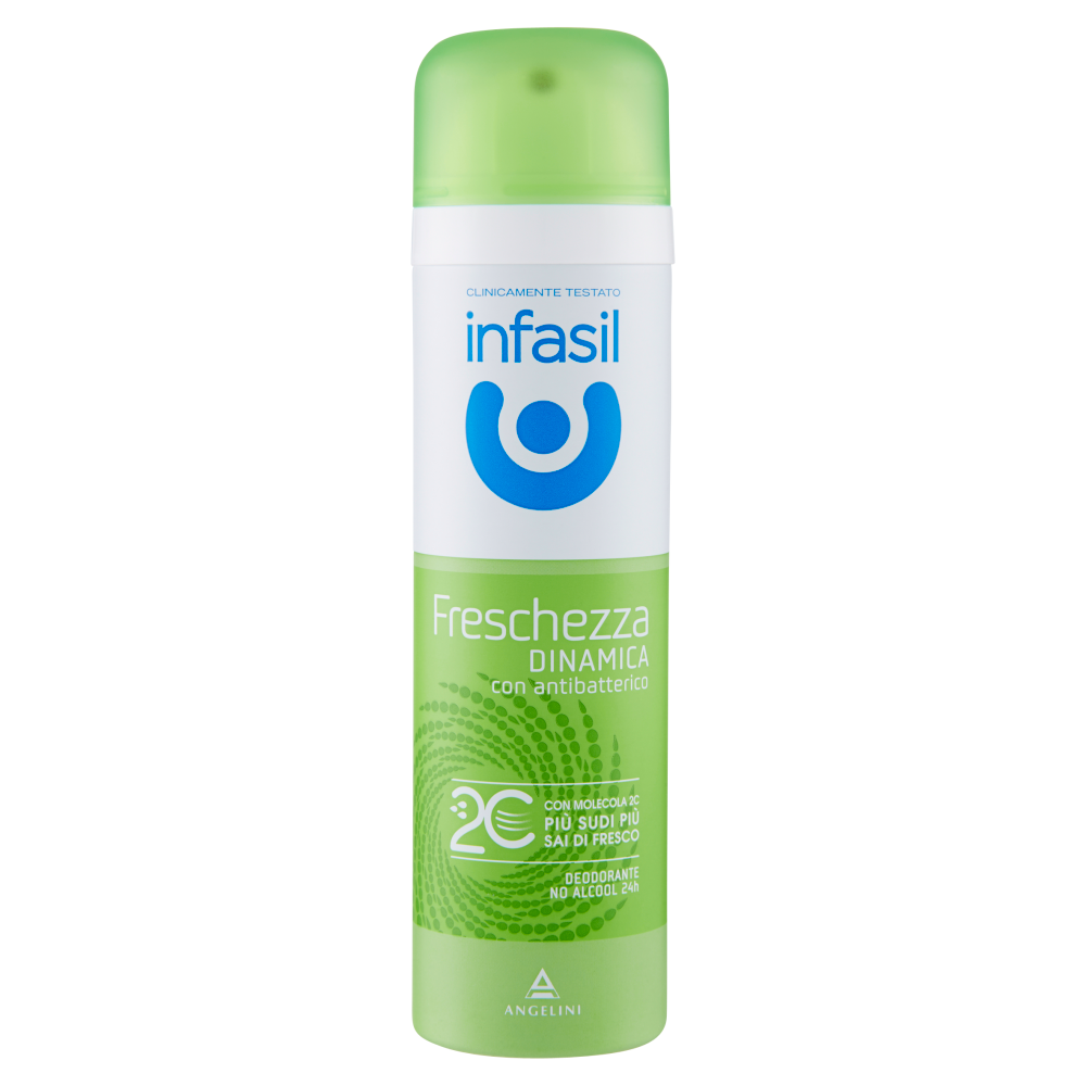 Infasil Freschezza Dinamica Deodorante Spray con Antibatterico 150 ml, , large
