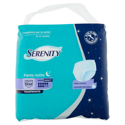 Serenity Pants Notte Maxi Taglia M 12 Pezzi