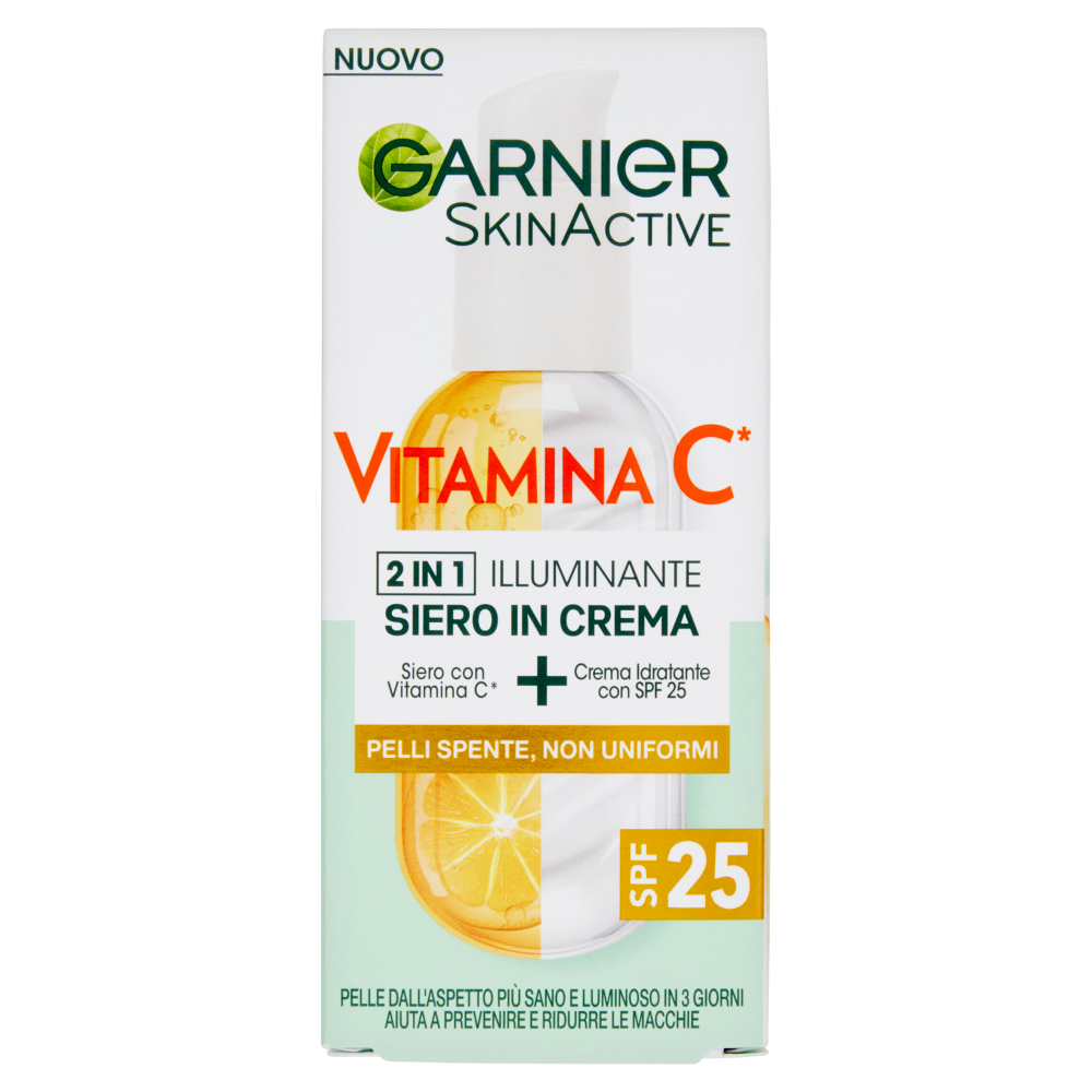 Garnier SkinActive Siero in Crema Vitamina C Illuminante 50 ml - -