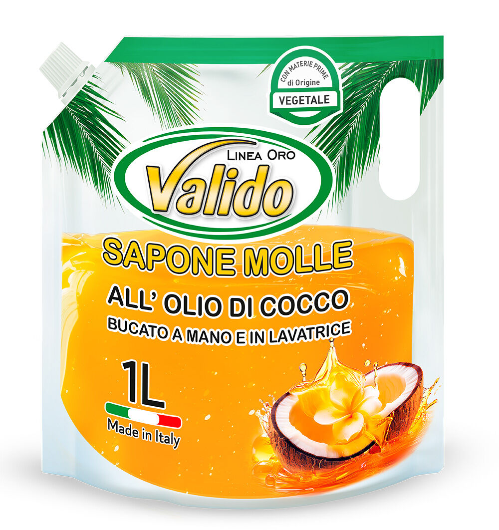 Valido Sapone Molle Gel Bucato 1 Litro - -