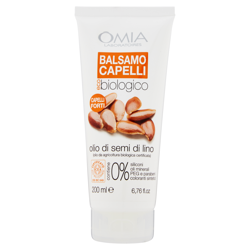 Omia Ecobiologico Semi di Lino Balsamo 180 ml, , large