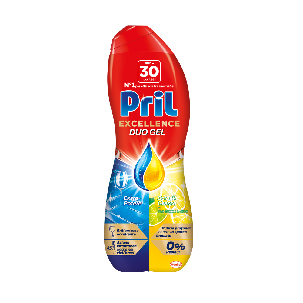 Pril Excellence Duo Gel Limone 30 Lavaggi - -