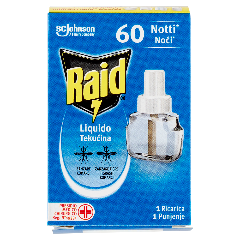 Raid Liquido Elettrico Ricarica Calssica 60 Notti - -